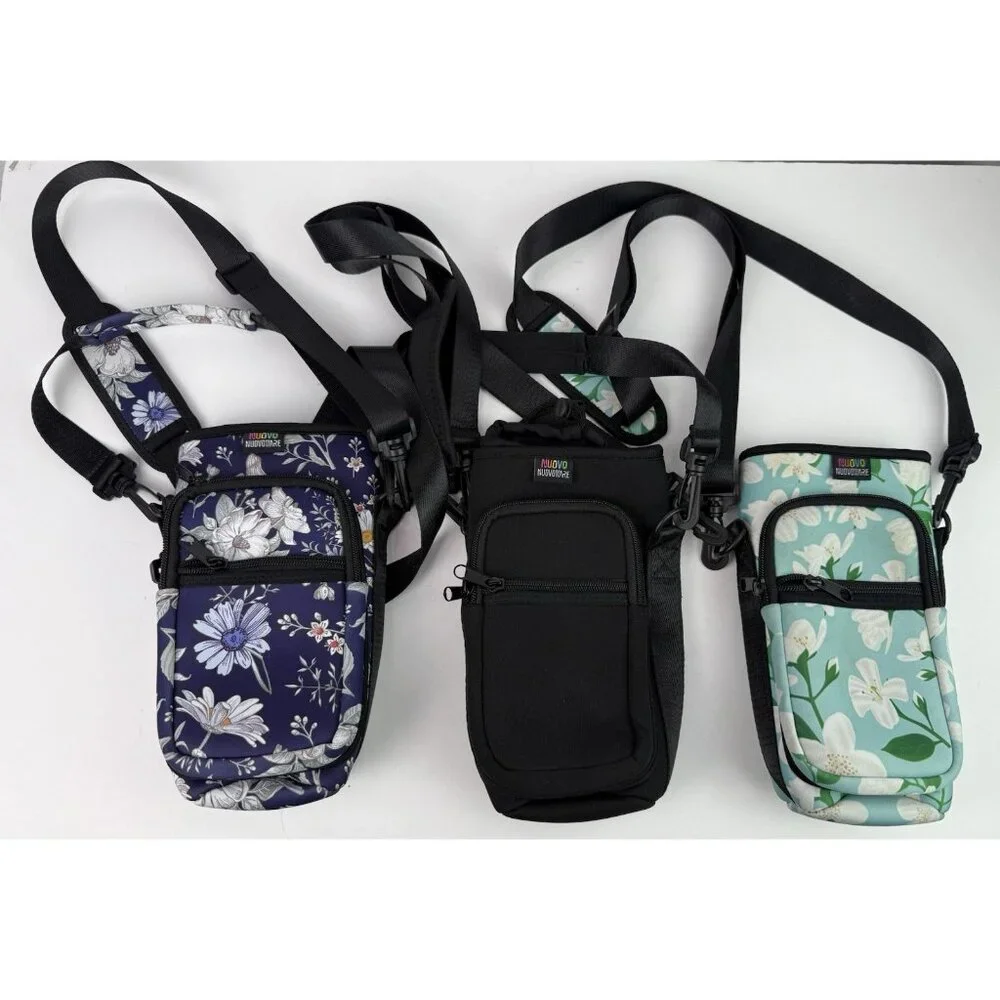 Nuovoware Water Bottle Carrier‎ Bags Set of 3 25oz/32oz Pouch Holder Travel Bags
